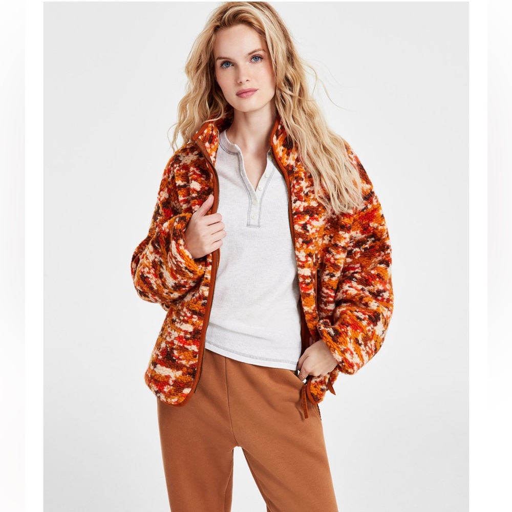 UGG Women's Marlene Front-Zip Bouclé Jacket, Size XSMALL